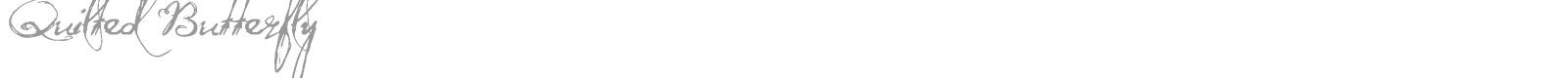 Quilted Butterfly font preview